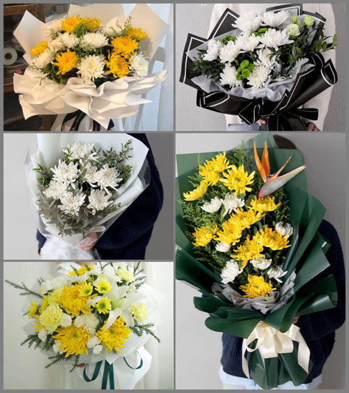 西藏拉萨当雄县白事花束代送